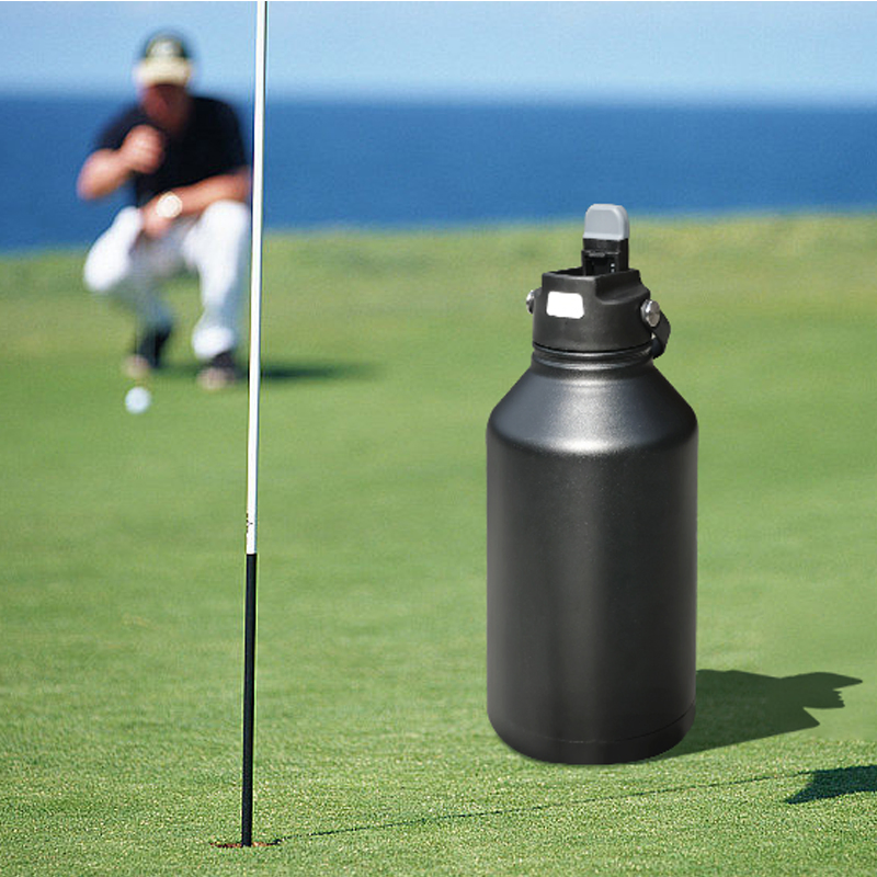 Large Capacity Stainless Steel Sport Water Bottle with Handle Lid Water Jug for Hiking Camping