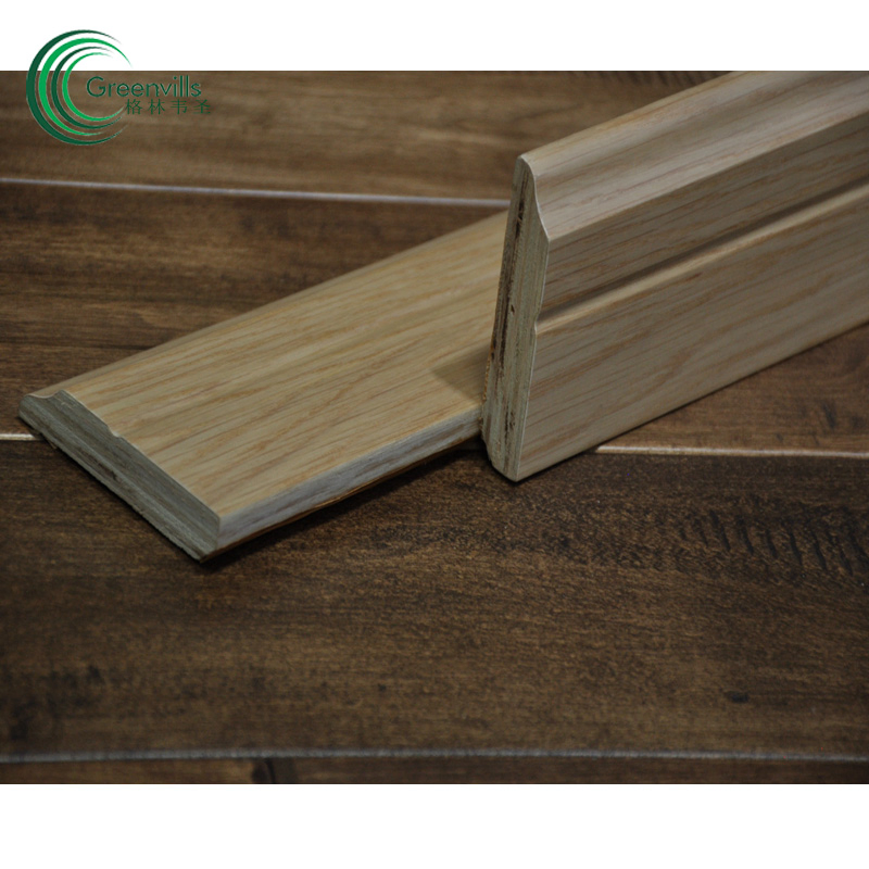 Customized Color Engineered Wood Skirting with Match Flooring Color