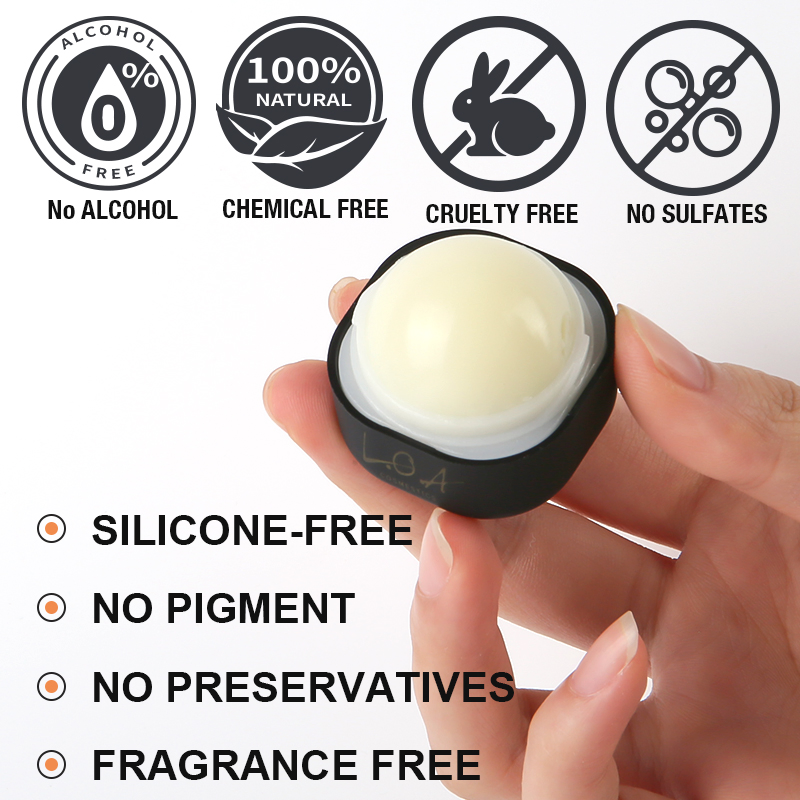 Moisturizing Fragrance Free Lip Balm Round Ball Natural Plumping Chapstick