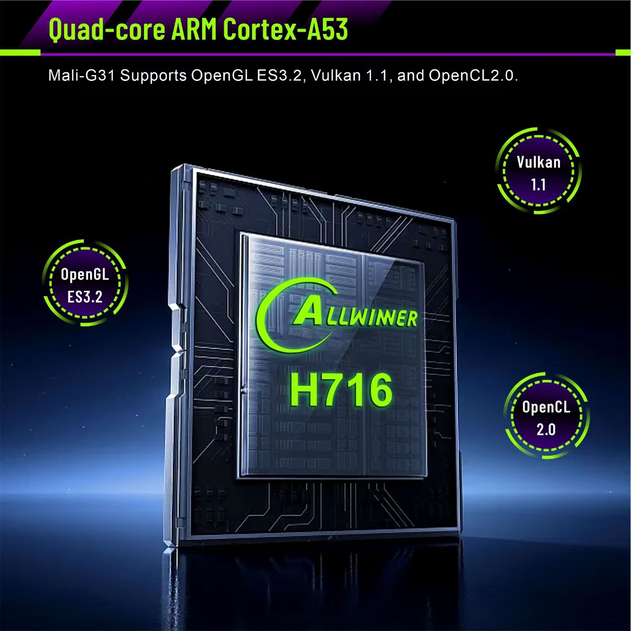 Проектор Android Rongqi HY450 LED короткофокусный 200 дюймов