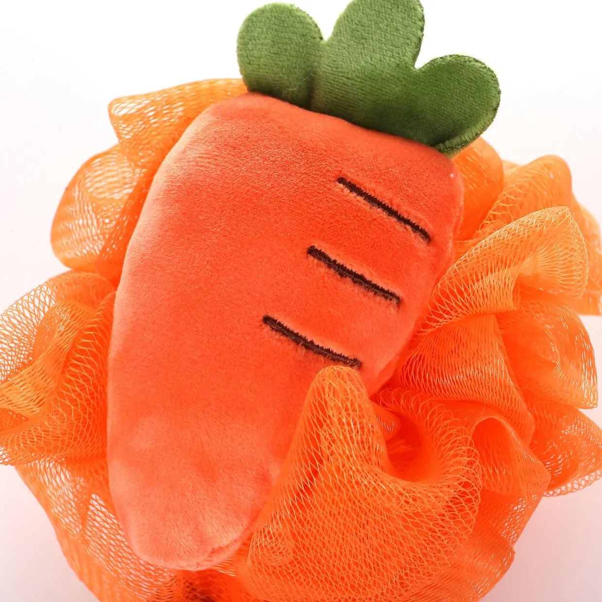 Creative Yellow Banana and Pink Strawberry Cartoon Bath Puff