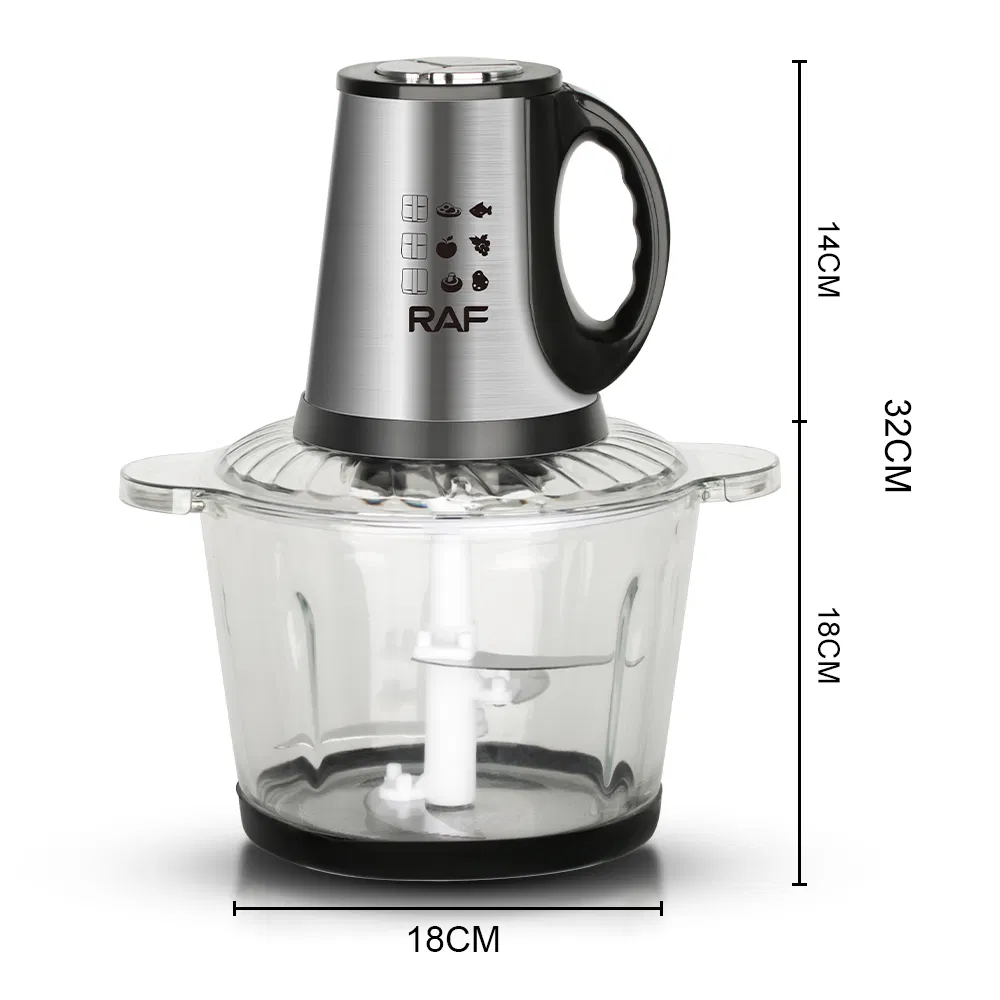 Food Processor New Capacity 3L 800W Power Household Blender Fruit Vegetable Meat Easy Operation