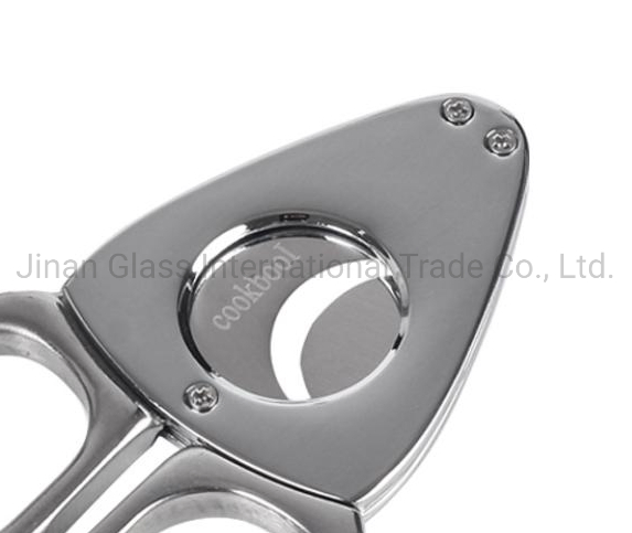New Semi-Automatic Stainless Steel Two in One Cigar Knife Cigar Scissors