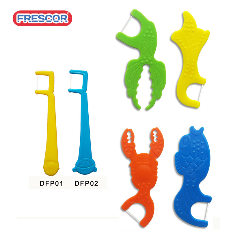 Double Floss Threads Interdental Toothpick Flosser Dental Floss Pick