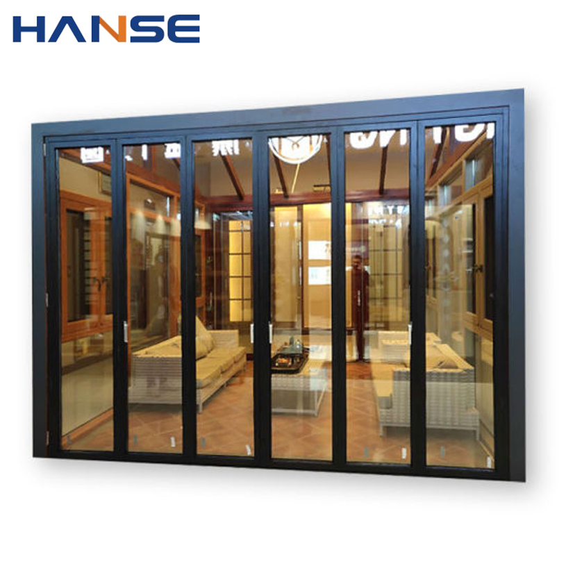 Раздвижная алюминиевая дверь с 4 стеклами для балкона