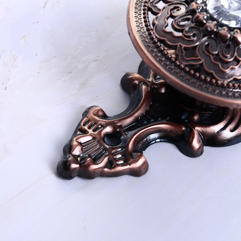 Vintage Diamond Hook Curtain Zinc Alloy Crystal Curtain Rail Hooks