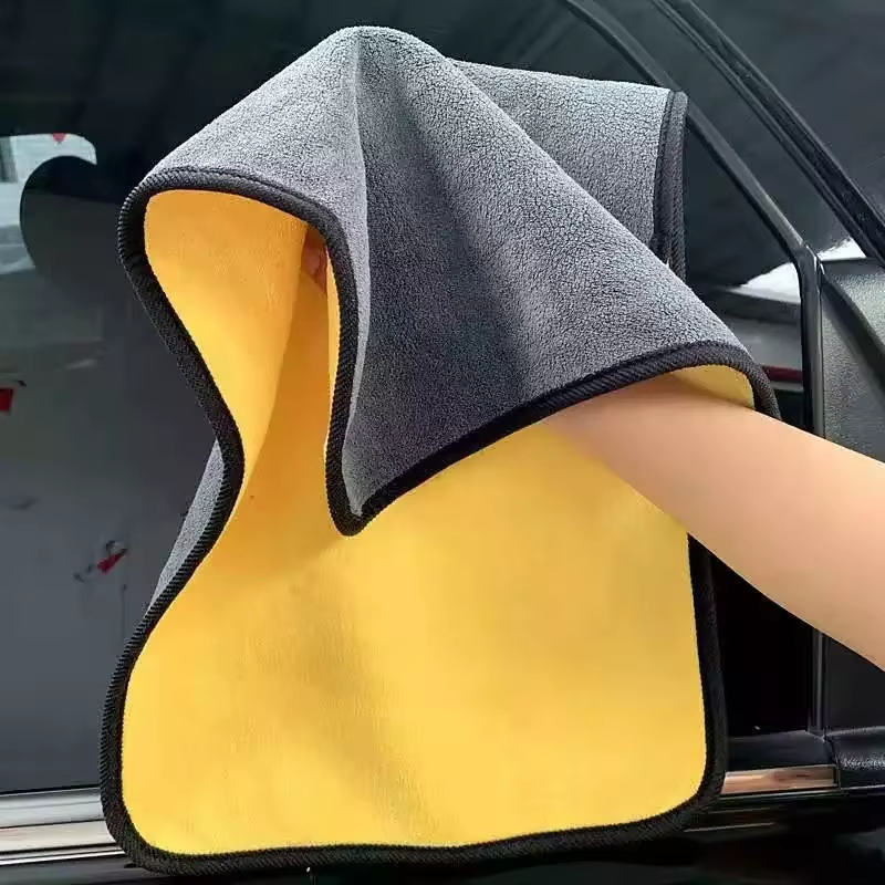 Microfiber High-Density Custom Logo Coral Fleece 600GSM 800GSM Strong Absorbent Car Wash Cleaning Drying Cloth for Washing Car