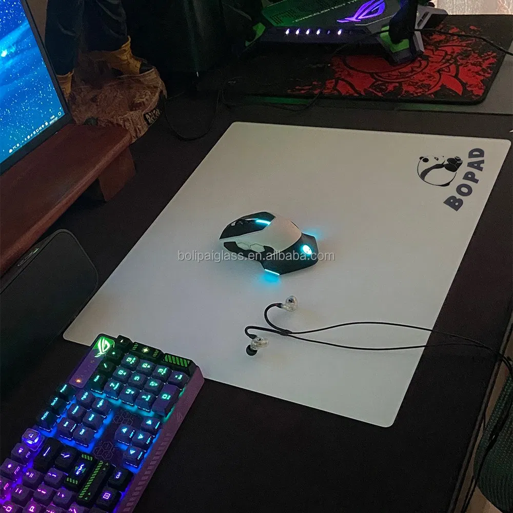 New 3.0 Version Skype Mouse Pad for Gaming 3mm-5mm Tempered Glass Manufacture