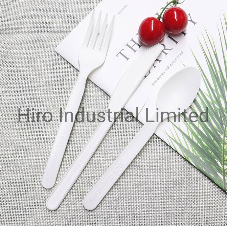 High Quality 100% Compostable Biodegradable Disposable PLA Cutlery
