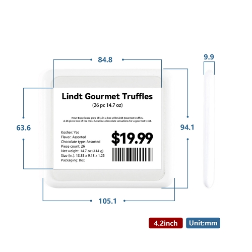 Customization Based on Provided Sample 4.2 Inch Digital Price Tag Four Color E-Ink Epaper ESL Electronic Shelf Label for Supermarket Risk Control