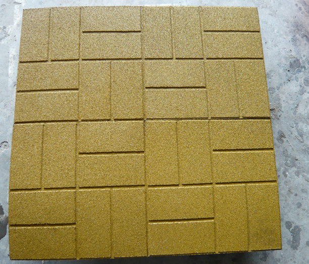 EPDM Color Brick Rubber Pavers Flooring Tiles for Garden Park Pathway