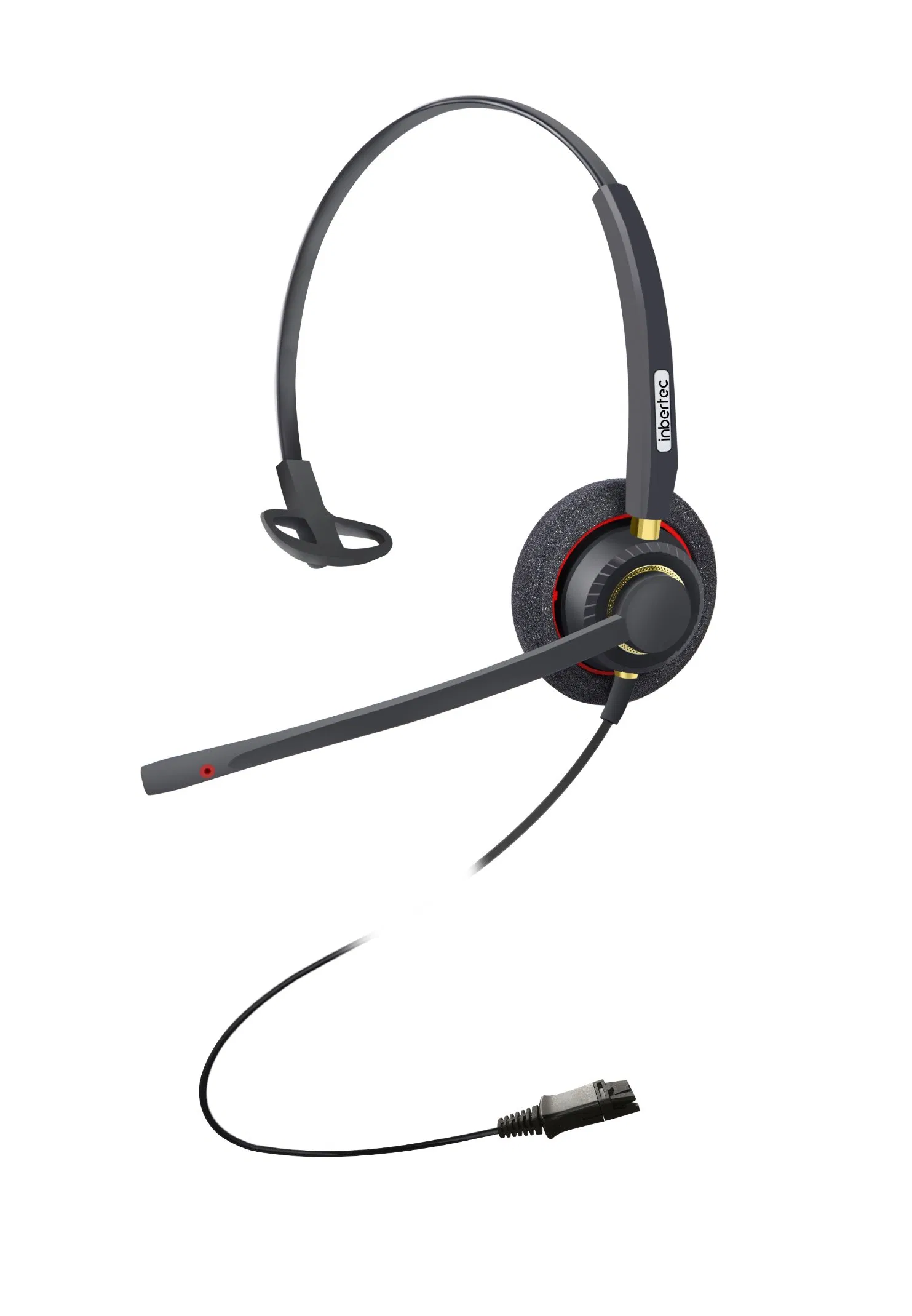 Monaural Headset with Microphone for Office Call Center Microsoft Teams VoIP Calls