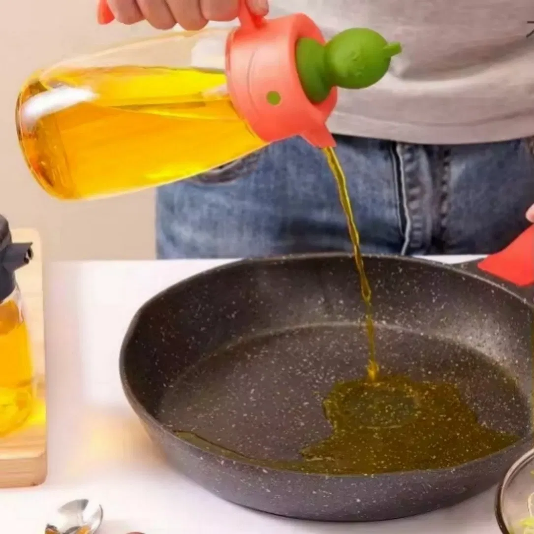 Oil Dispenser with Precision Brush for Detailed Oil Work on Artisanal Breads
