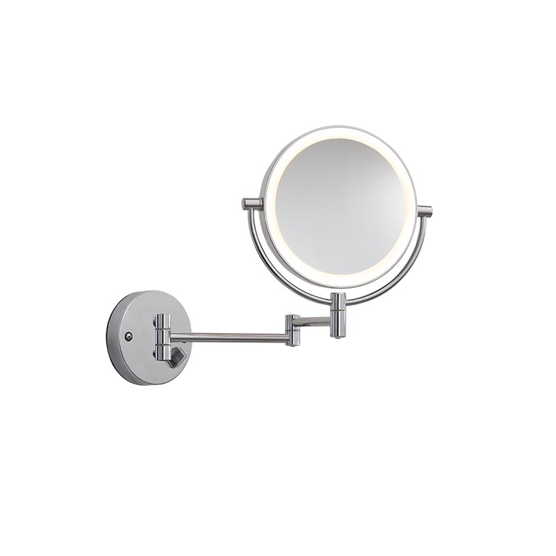 Home Decoration Hotel Room Washroom Furniture Wall Foldable LED Makeup Mirror