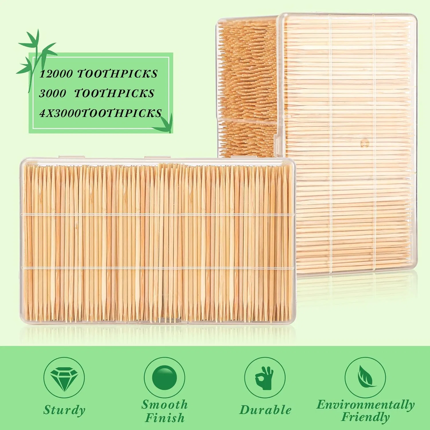 Eco-Friendly Bamboo Sticks, 65mm*1.3mm/1.6mm/2.0mm, Bulk Supply