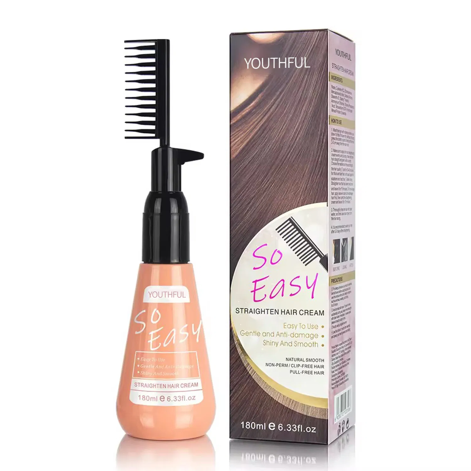 Smooth Hair Low Damage Hair Straightening Cream