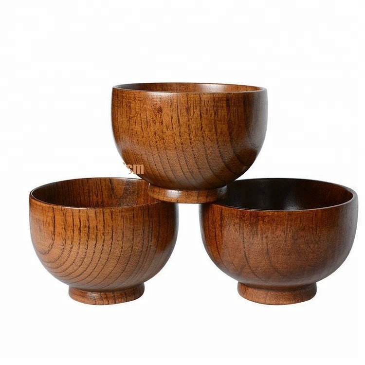 2024 Acacia Cheap Teak Olive Wholesale Salad Lacquer Wooden Bowls