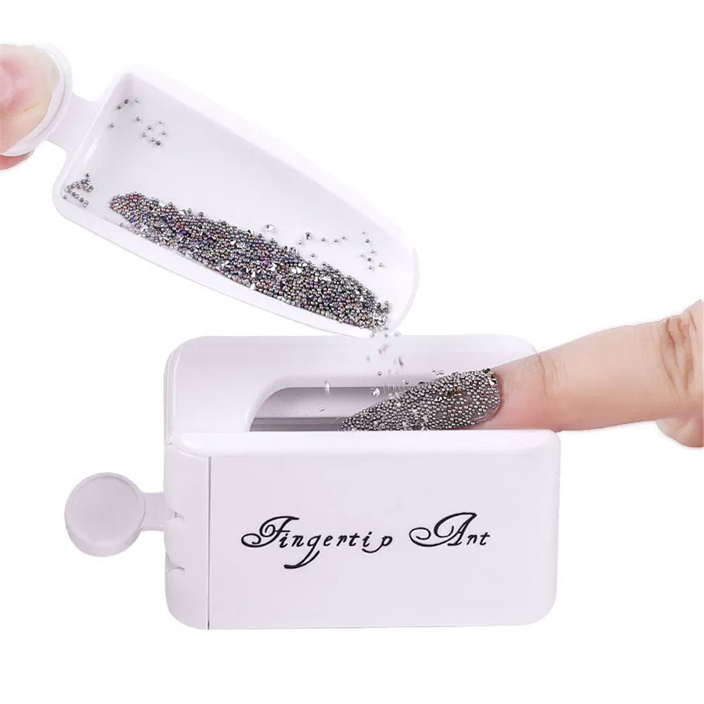 Nail Tools Sequins Glitter Powder Container Recycling Storage Nail Art Powder Recovery Box
