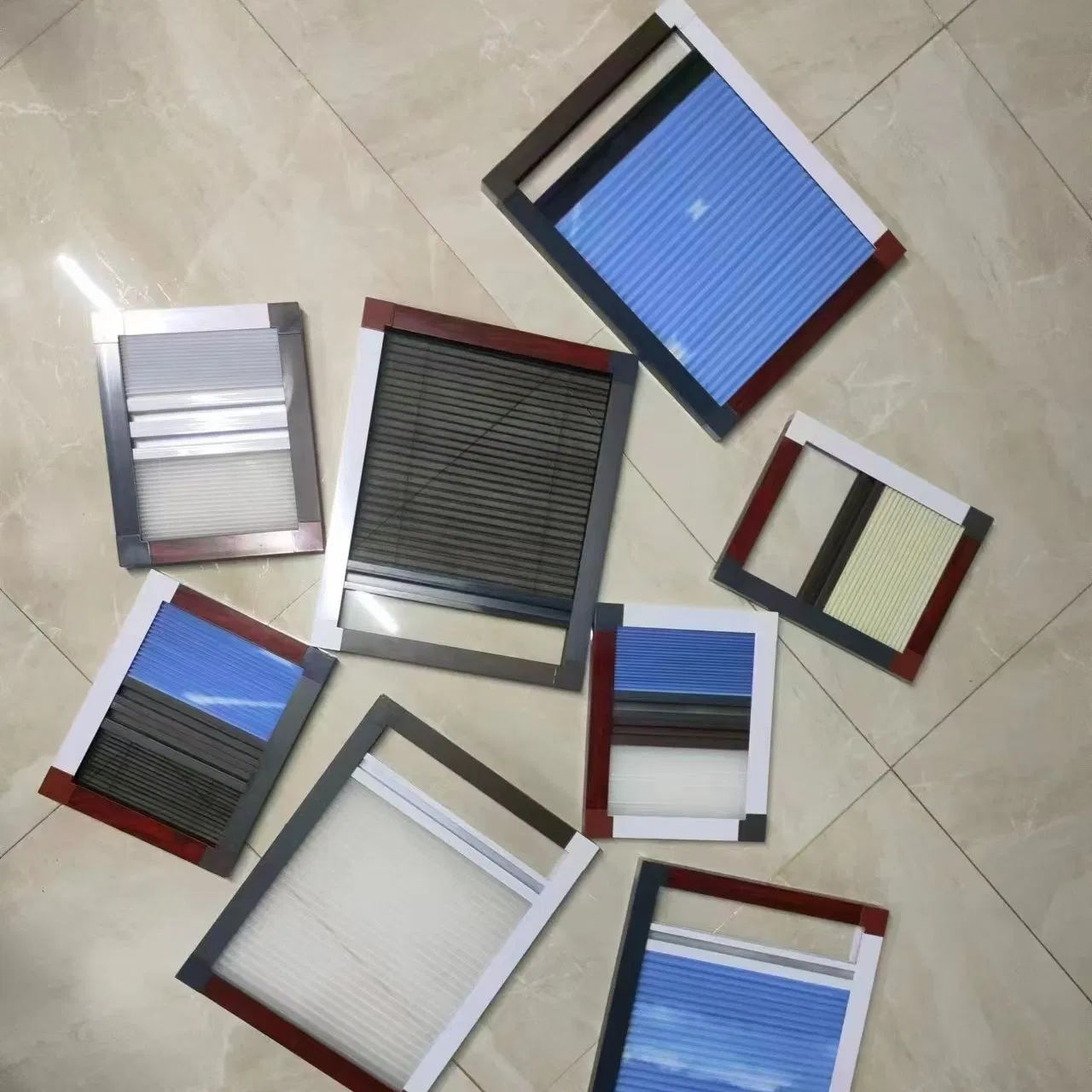 Dual Cellular Shade Honeycomb Blinds for Sliding Door Insect Prevention Screen