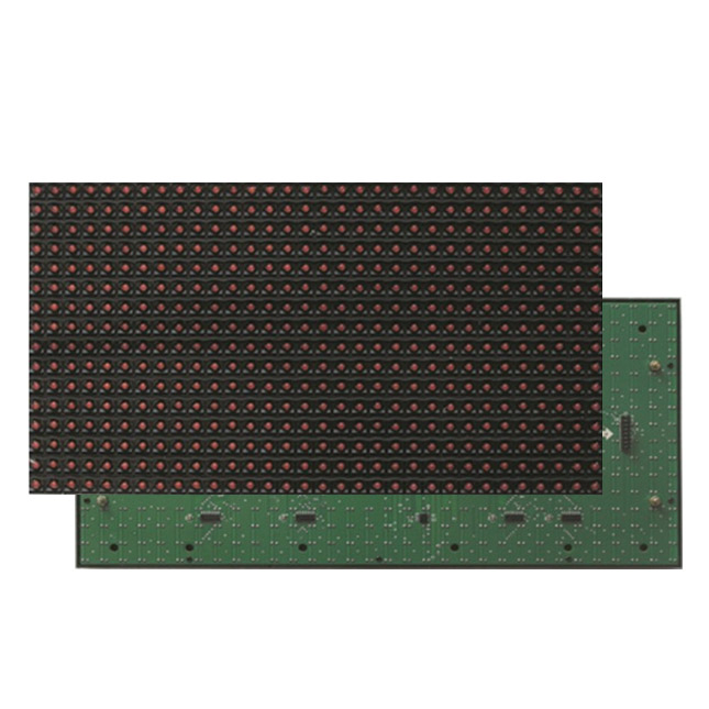 Semi-Outdoor Single Red LED Text Advertising Display Screen
