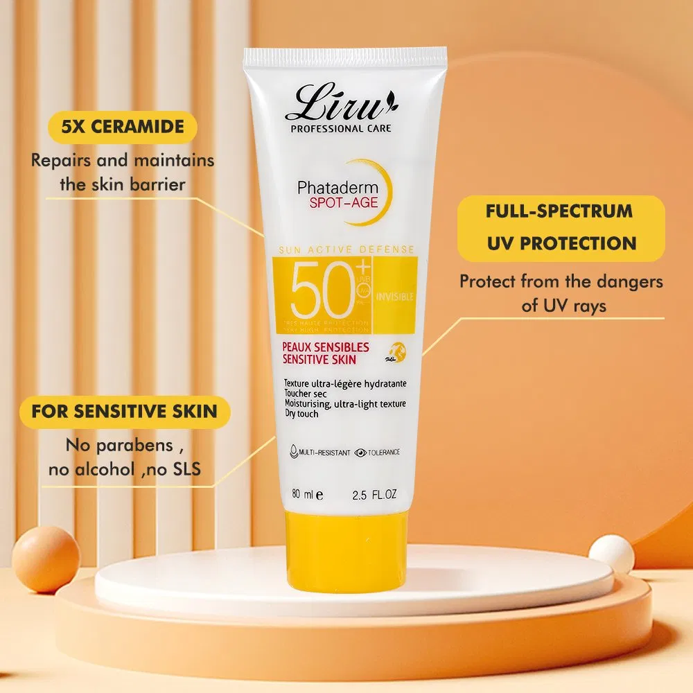 Liru Wholesale Skin Sun UV Protection Cream Moisturizing Face Sunscreen SPF 50