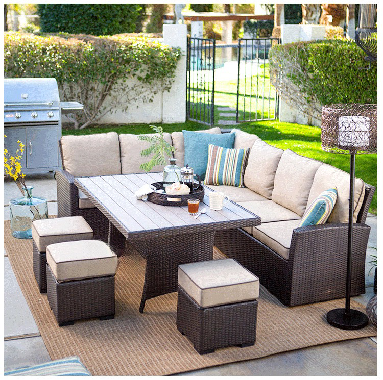 Диваны садовые с подушками комплект патио