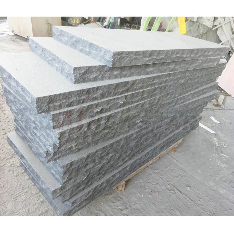 Modern Design Split Wall Facade G684 Granite Black Basalt Wall Cladding