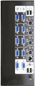 4-портовый KVM-коммутатор USB 3.0 с тройным дисплеем 4K