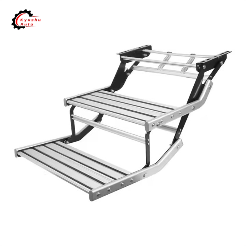 High Quality 550 Aluminum Alloy Single Layer RV Caravan Trailer Folding Step for Camper