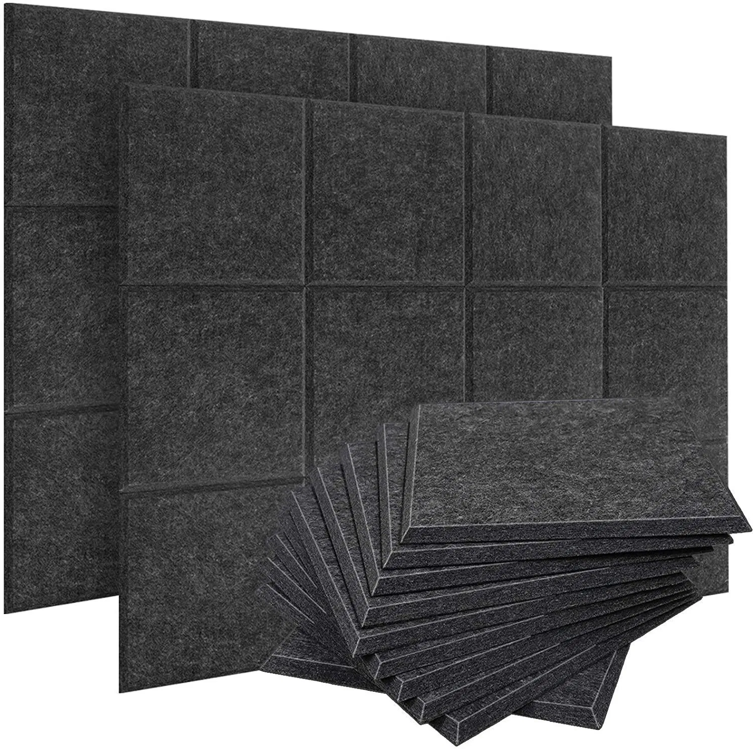 24mm High Density Fire Retardant Noise Absorption Pet Polyester Fiber Felt Acoustic Panel