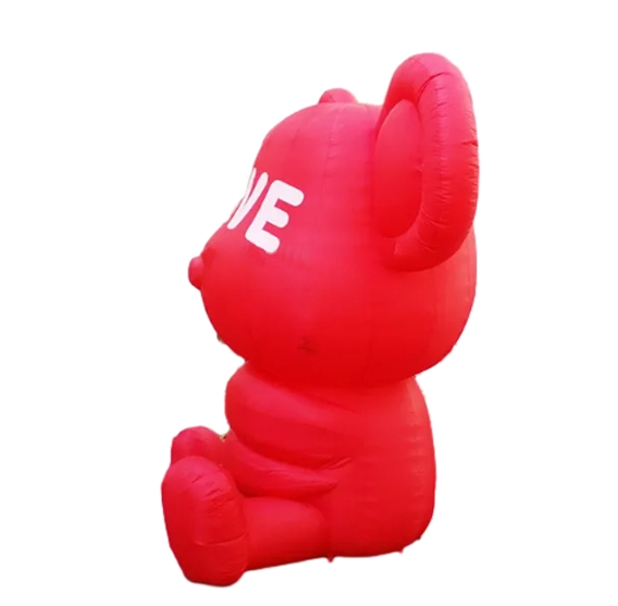 Inflatable Pink Bear for Fun Outdoor Celebrations and Events