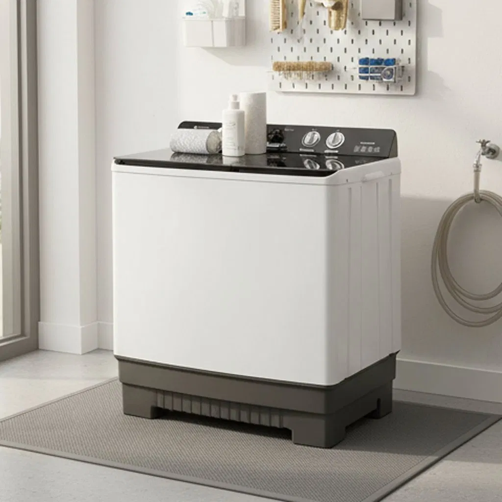 16kg Semi-Automatic Twin Tub Top Loading Washing Machine for Home