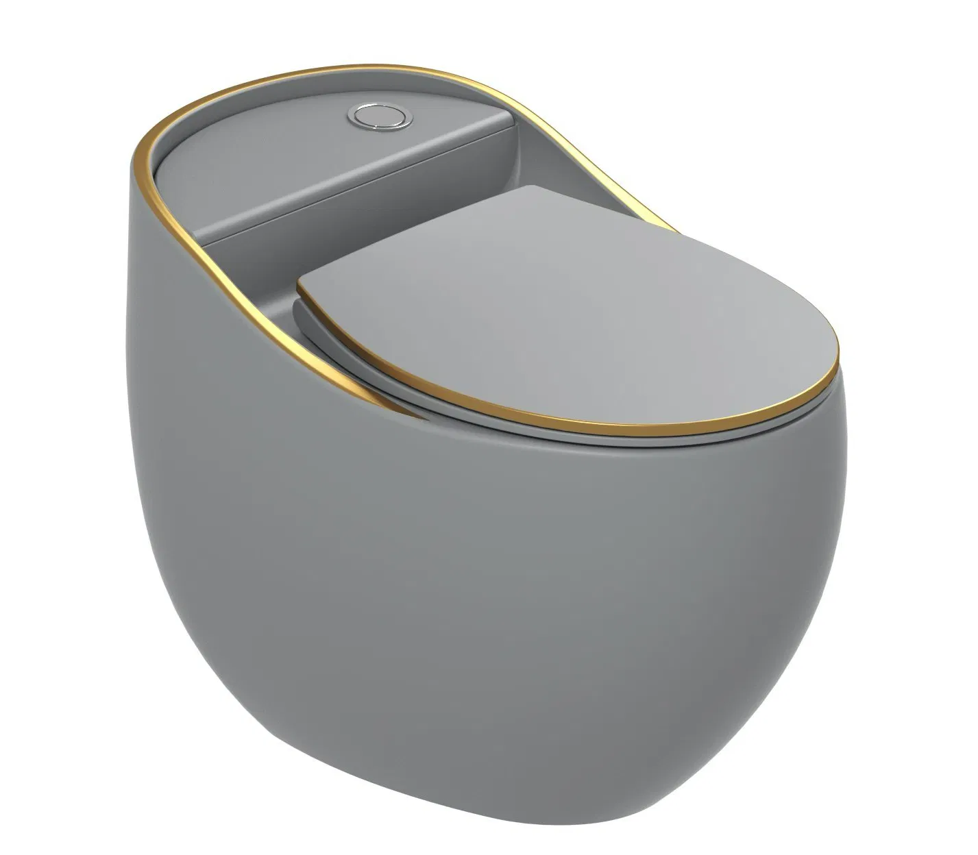 Sanitary Ware Black Gold Bathroom Ceramic Washdown One Piece Wc Toilet