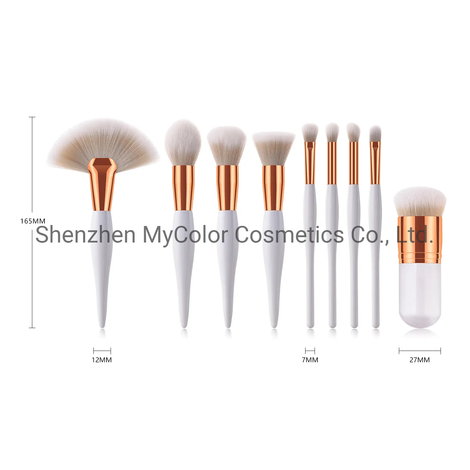 High Quality Makeup Brushes 9PCS Foundation Eyebrow Lip Brush Set