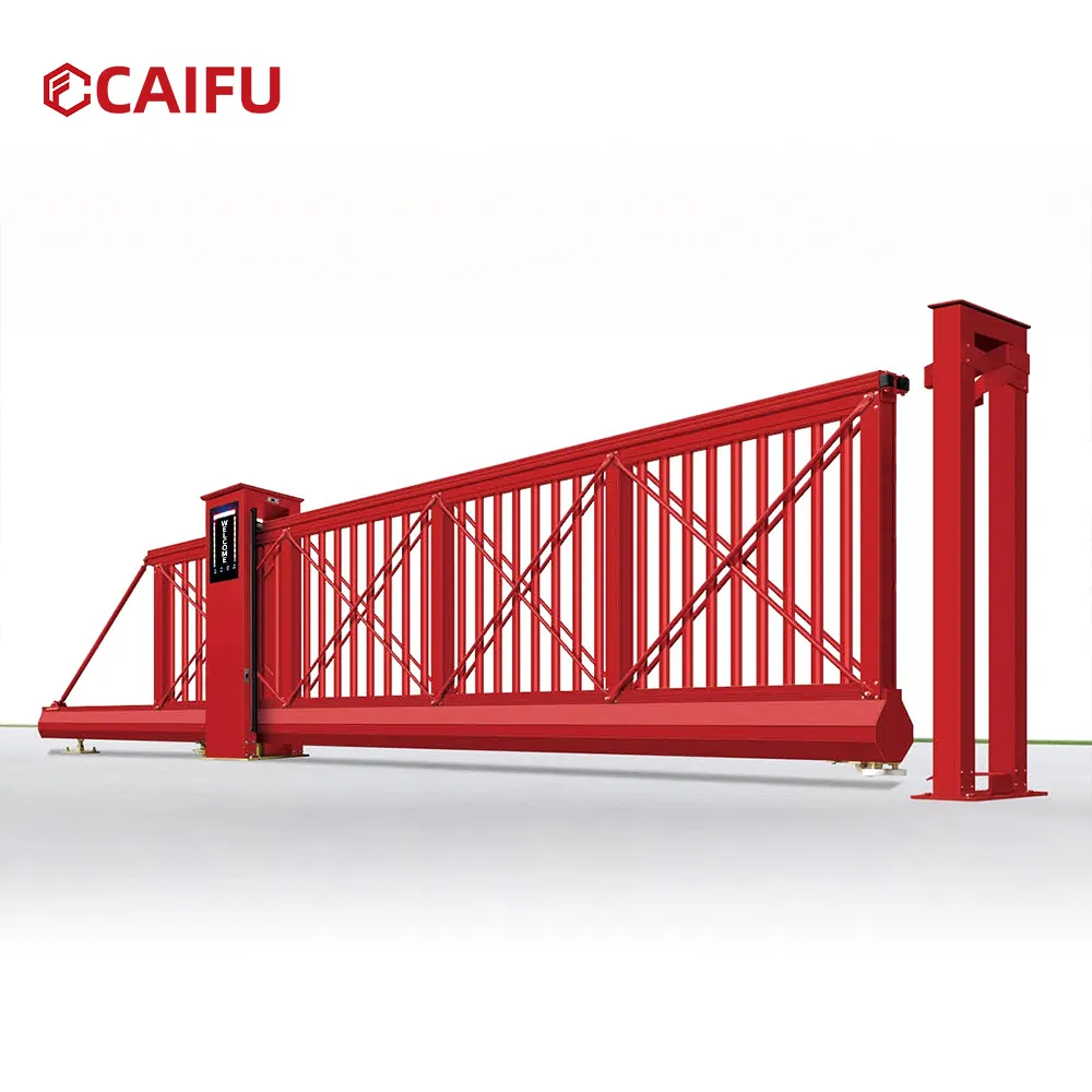 Cantilever Sliding Gate Aluminum Alloy Industry Self-Supporting Electric Automatic Gate Outdoor