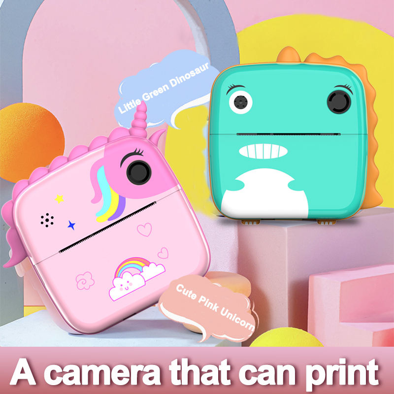 1080P Digital Recording and Selfie Feature for Kids Unicorn Instant Print Camera