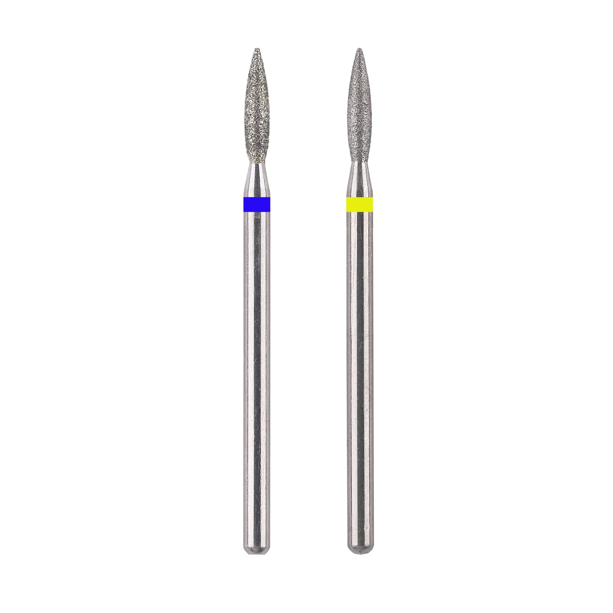 Flame Shape Cuticle Clearning Russian Dry Manicure Diamond Nail Drill Bits