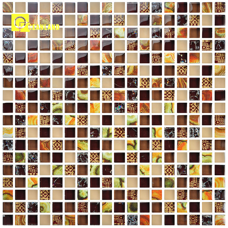 Кристальная мозаичная плитка для ванной 30x30 мм