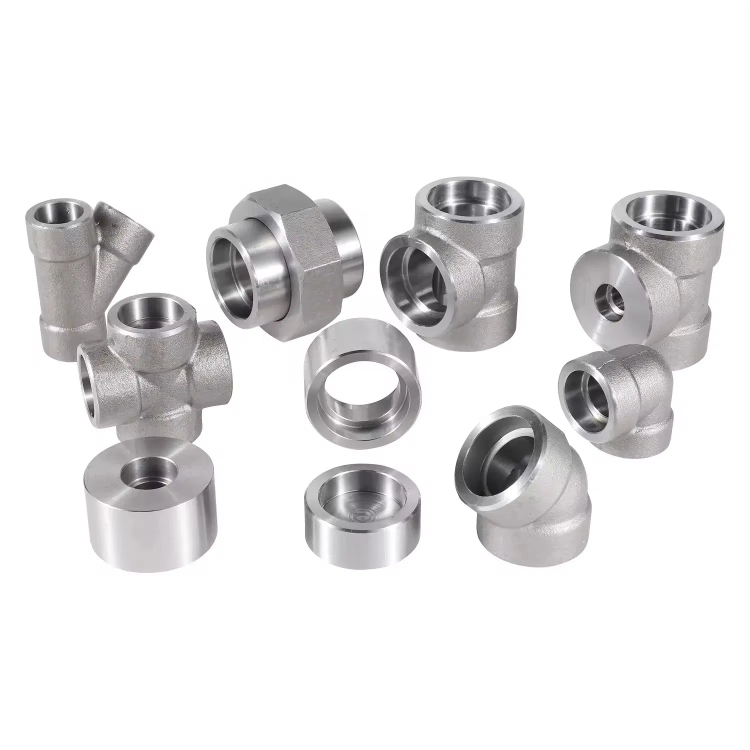 Coupling Nipple Elbow Tee Flange Plug Tee Olet Forged Fittings NPT Forged Steel Pipe Fittings 3000lbs