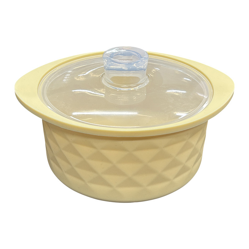 Silicone Microwave Steamer Pot with Lid for Home Use