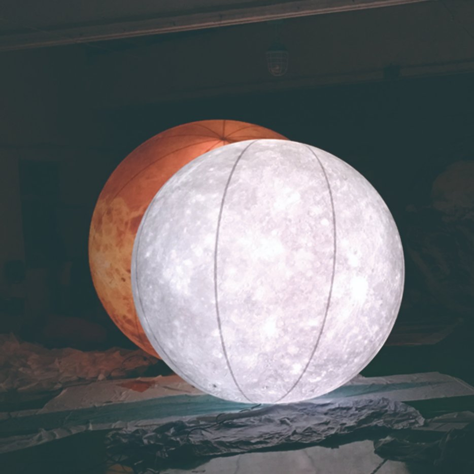 Inflatable PVC/Oxford Nine Planet Balloon with LED Inside for Event Decoration