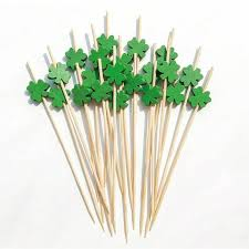 Decorative Toothpicks, Cute Bamboo Cocktail Sticks 12cm, Fruit Picks Food Buffet Decoration Party