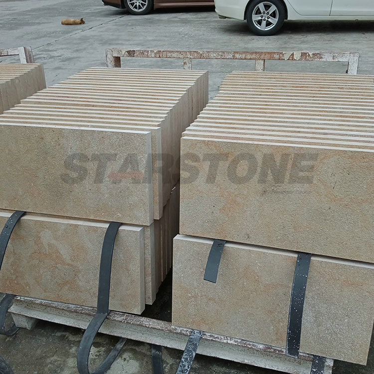 Beige Travertine Stone Wall Exterior Cladding Limestone Wall Lime Stone
