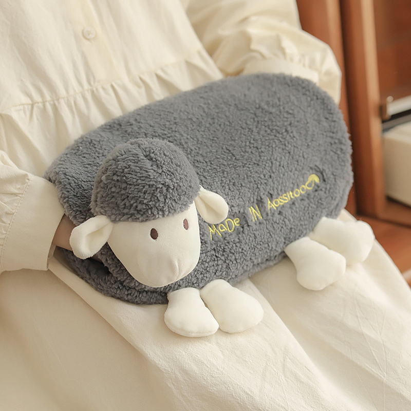 Rechargeable Plush Cute Girl's Explosion-Proof Warm Feet Hot Water Bag in Winter