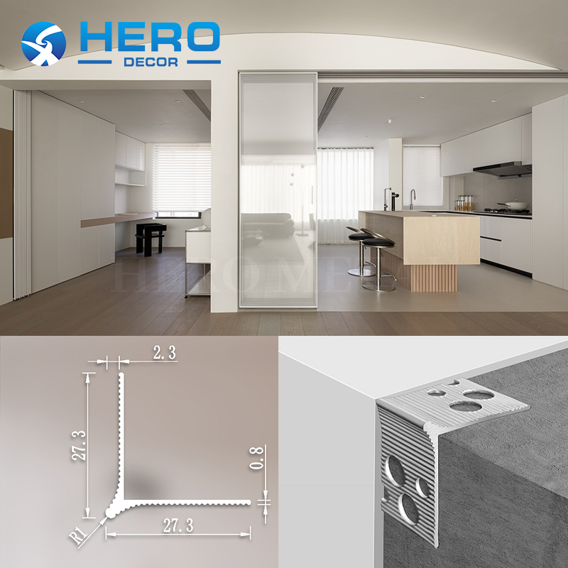Aluminium Corner Plaster Bead Manufacturing Professional Foshan Factory Hero Metal Decoration Drywall Inside Trim for Wall Edges Types Render Directly Strip