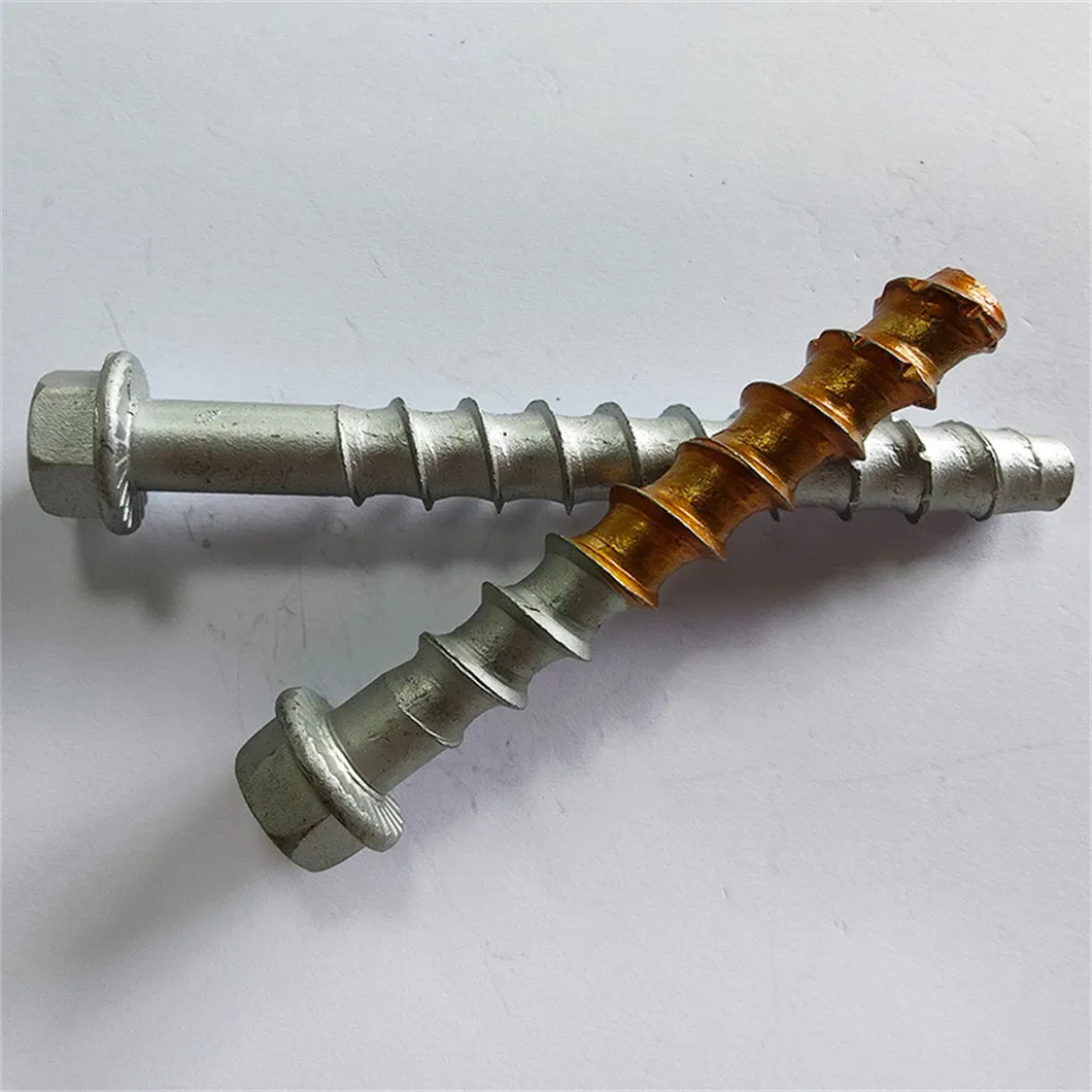 Carbon Steel Galvanized Hexagonal Flange Head Concrete Self-Tapping Anchor Bolt