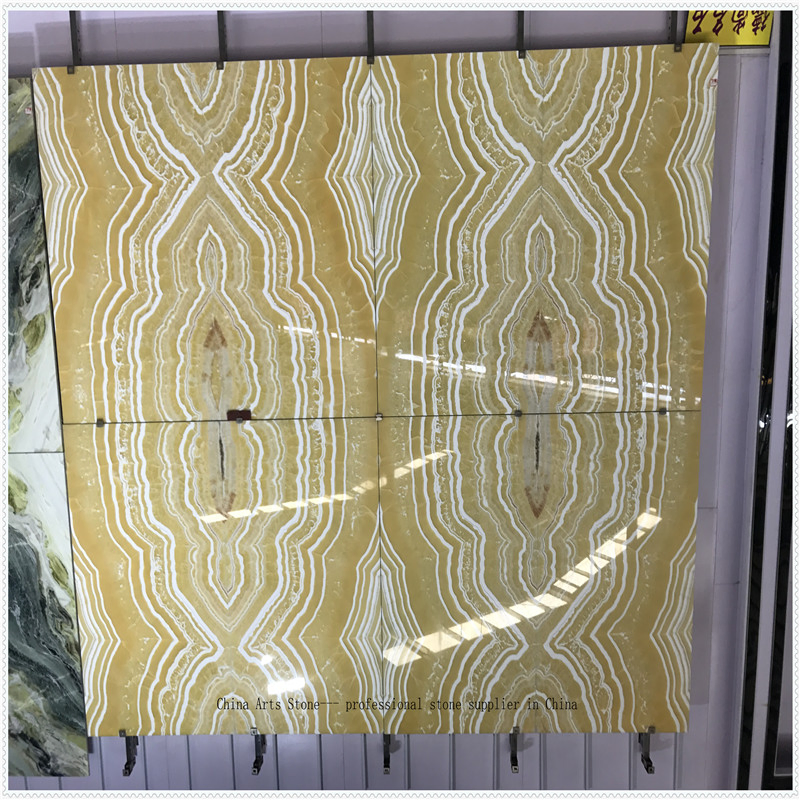 Blue White Beige Marble Onxy for Building Material Tile (white onxy)