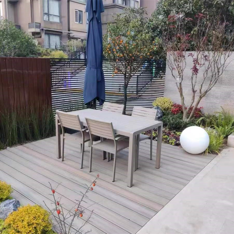 Садовая мебель алюминий дерево стол стулья патио