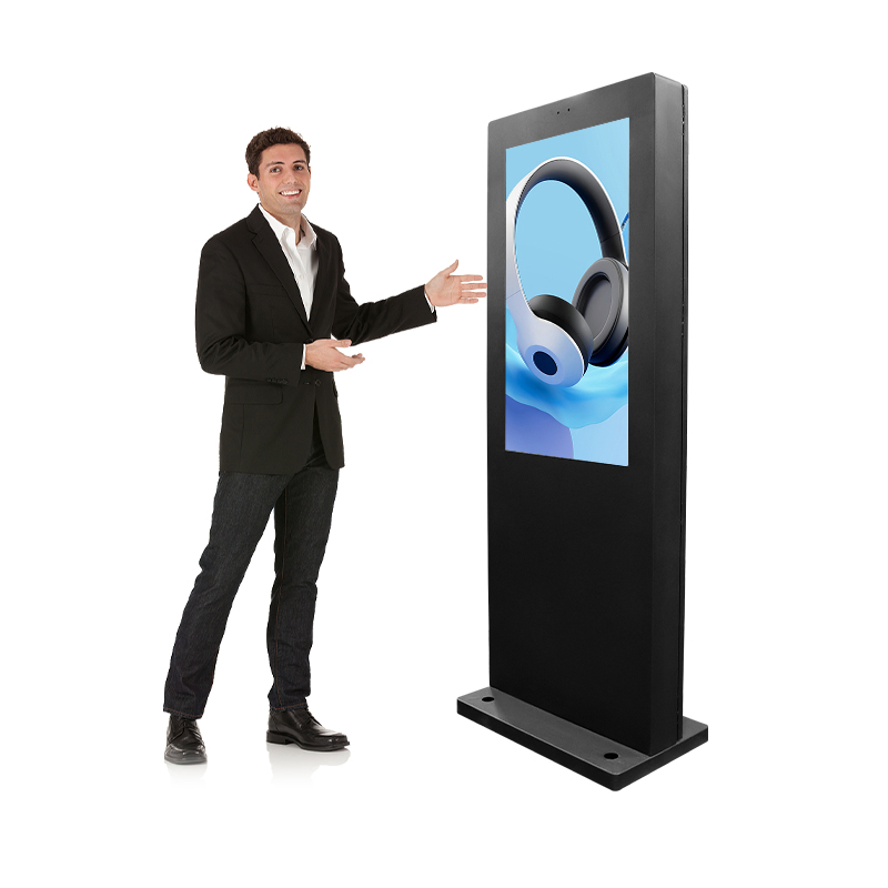 50 55 65 75 86 Inch High Brightness Capacitive Touch Kiosk Signage IP65 Waterproof Digital Advertising Outdoor LCD Display