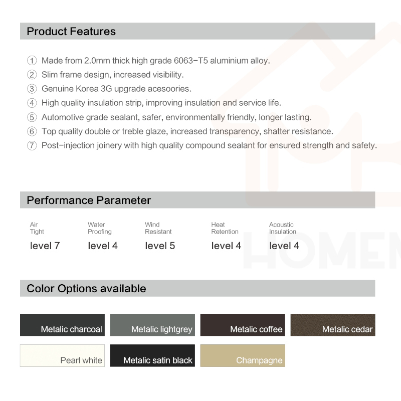 Hmk-140 Heavy Duty Thermal Break Aluminum Lift & Sliding Door